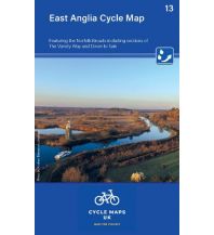 Cycling Maps UK Cycle Map 13, East Anglia 1:100.000 Cordee