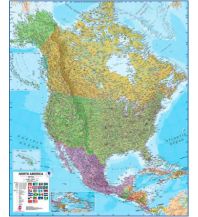 America Maps International Planokarte - Nordamerika North America 1:7.000.000 Maps International
