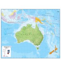 Poster and Wall Maps Maps International Planokarte in Rolle - Australia political, laminated 1:7.000.000 Maps International
