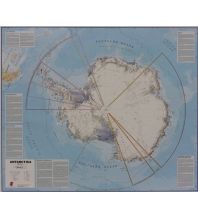 Poster and Wall Maps Maps International Antarctica laminated 1:7.000.000 Maps International