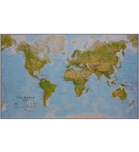 Poster and Wall Maps Maps International World Map, physical, laminiert 1:20.000.000 Maps International