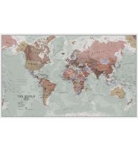 Poster and Wall Maps Maps International - World Executive laminated 1:30.000.000 Maps International