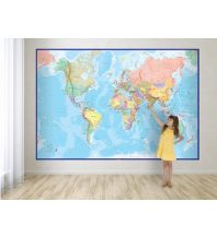 World Maps Maps International Wall Map - Giant World Map Mural political 1:16.000.000 - Blue Ocean Maps International