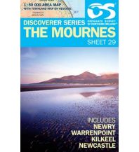 Wanderkarten Irland OSi Discovery Map 29 Nordirland - The Mournes 1:50.000 Ordnance Survey UK