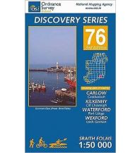 Wanderkarten Irland OSi Discovery Map 76 Irland - Carlow Kilkenny Waterford Wexford 1:50.000 Ordnance Survey UK