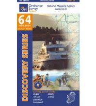 Hiking Maps Ireland OSi Discovery Map 64 Irland - Clare Kerry Limerick 1:50.000 Ordnance Survey UK