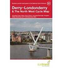 Radkarten Sustrans Cycle Map 51, Derry/Londonderry & The North West 1:110.000 Sustrans