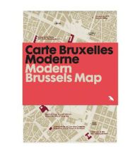 Stadtpläne Modern Brussels Map / Carte Bruxelles Moderne Blue Crow Media