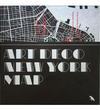 Stadtpläne Art Deco Map New York Blue Crow Media