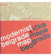 Modernist Belgrade Map Blue Crow Media