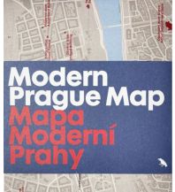Modern Prague Map Blue Crow Media