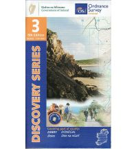 Hiking Maps Ireland OSi Discovery Map 3 Irland - Donegal Derry 1:50.000 Ordnance Survey UK