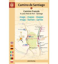 Long Distance Hiking Camino de Santiago: Camino Francés - Karten Camino Guides