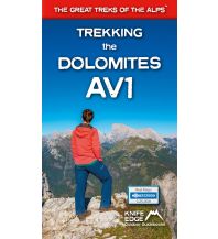 Weitwandern Knife Edge Outdoor Guidebook Trekking the Dolomites AV1 Knife Edge