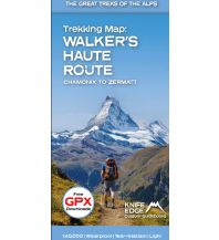 Long Distance Hiking Trekking Map: Walker´s Haute Route 1:40.000 Knife Edge