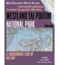 Hiking Maps New Zealand Westland Tai Poutini National Park 1:50.000 Createspace
