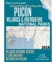 Wanderkarten Südamerika Pucón, Villarica & Huerquehue National Parks 1:50.000 Createspace