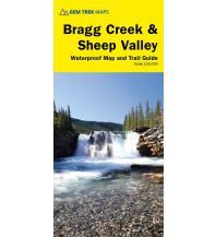 Hiking Maps Canada Gem Trek Trail Map and Guide, Bragg Creek & Sheep Valley 1:50.000 Gem Trek Publishing
