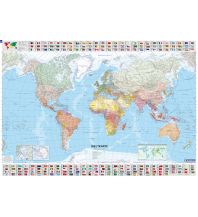 Weltkarten Die Welt politisch 1:28.500.000 Metallbestäbt Michelin