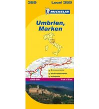 Road Maps Italy Michelin Regionalkarte 359 Italien, Umbrien und Marken 1:200.000 Michelin