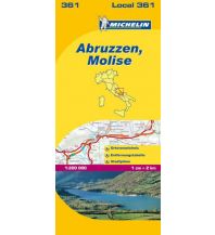 Straßenkarten Italien Michelin Regionalkarte 361 Italien, Abruzzen und Molise 1:200.000 Michelin