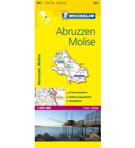 Road Maps Italy Michelin Regionalkarte 361 Italien, Abruzzen und Molise 1:200.000 Michelin