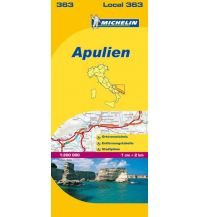 Straßenkarten Italien Michelin Regionalkarte 363 Italien, Apulien 1:200.000 Michelin