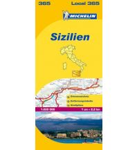 Straßenkarten Italien Michelin Regionalkarte 365 Italien, Sizilien 1:200.000 Michelin