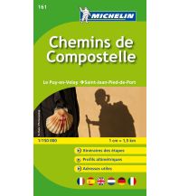 Hiking Maps Spain Michelin Straßenkarte Zoom 161 Frankreich, Chemins de Compostelle 1:150.000 Michelin