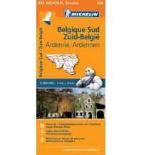 Road Maps Belgium Belgique Sud (Belgien Süd) 1:200.000 Michelin france