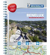 Reise- und Straßenatlanten Michelin Straßenatlas Benelux mit Spiralbindung Michelin