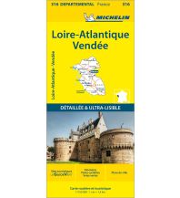 Straßenkarten Loire-Atlantique / Vendée 1:150.000 Michelin
