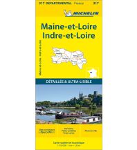 Road Maps France Michelin Straßenkarte Local 317 Frankreich, Westliches Loiretal - Anjou 1:150.000 Michelin
