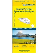 Straßenkarten Hautes-Pyrénées / Pyrénées-Atlantiques 1:150.000 Michelin