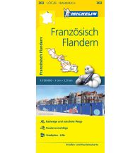 Straßenkarten Frankreich Michelin Frankreich Straßenkarte 302 Frankreich, Französisch Flandern 1:150.000 Michelin