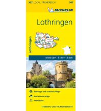 Road Maps Michelin Straßenkarte Local 307 Frankreich, Lothringen 1:150.000 Michelin