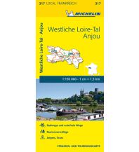 Road Maps France Michelin Straßenkarte Local 317 Frankreich, Westliches Loiretal - Anjou 1:150.000 Michelin