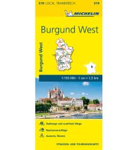 Road Maps France Michelin Frankreich Local 319 Frankreich, Burgund West 1:150.000 Michelin