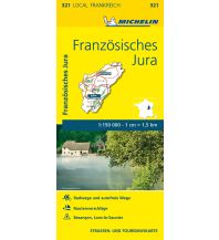 Road Maps France Michelin Straßenkarte Local 321 Frankreich, Französisches Jura 1:150.000 Michelin