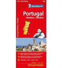 Road Maps Michelin Straßenkarte Portugal - Madeira 1:400.000 Michelin