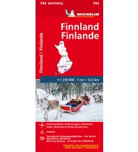 Road Maps Finland Michelin Straßenkarte Finnland 1:1.250.000 Michelin