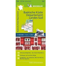 Straßenkarten Frankreich Michelin Baskische Küste - Das Departement Landes Süd Michelin