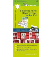 Road Maps France Michelin Baskische Küste - Das Departement Landes Süd Michelin
