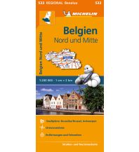 Straßenkarten Belgien Michelin Straßenkarte Belgien 533, Nord und Mitte 1.200.000 Michelin