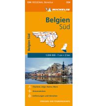 Road Maps Belgium Michelin Frankreich Straßenkarte 534, Belgien Süd 1:200.000 Michelin