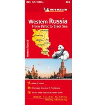 Straßenkarten Michelin Straßenkarte, Westliches Russland 1:2.000.0000 Michelin