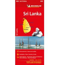 Straßenkarten Michelin Sri Lanka Michelin