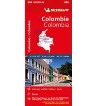 Straßenkarten Michelin France Map 806 - Colombie Colombia Kolumbien Michelin