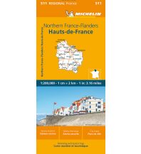 Straßenkarten Frankreich Michelin Nordfrankrankreich - Flandern Michelin