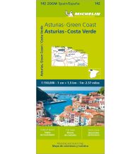 Straßenkarten Spanien Michelin Asturias, Costa Verde Michelin
